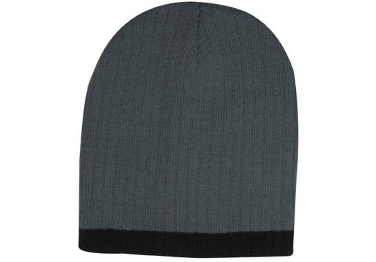 Two Tone Cable Knit Beanie - Toque