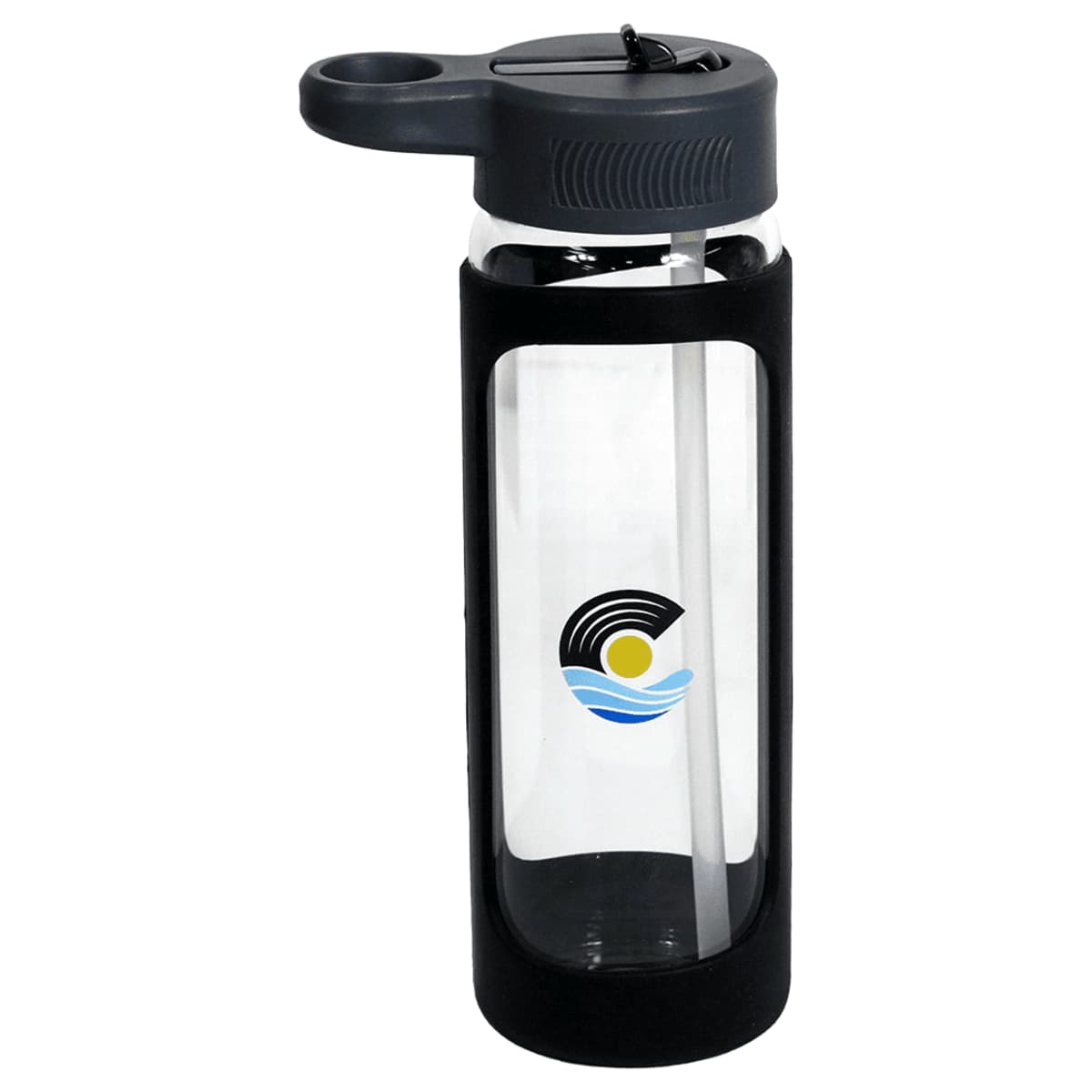 Glass Bottle w/ Silicone Cover 600ml