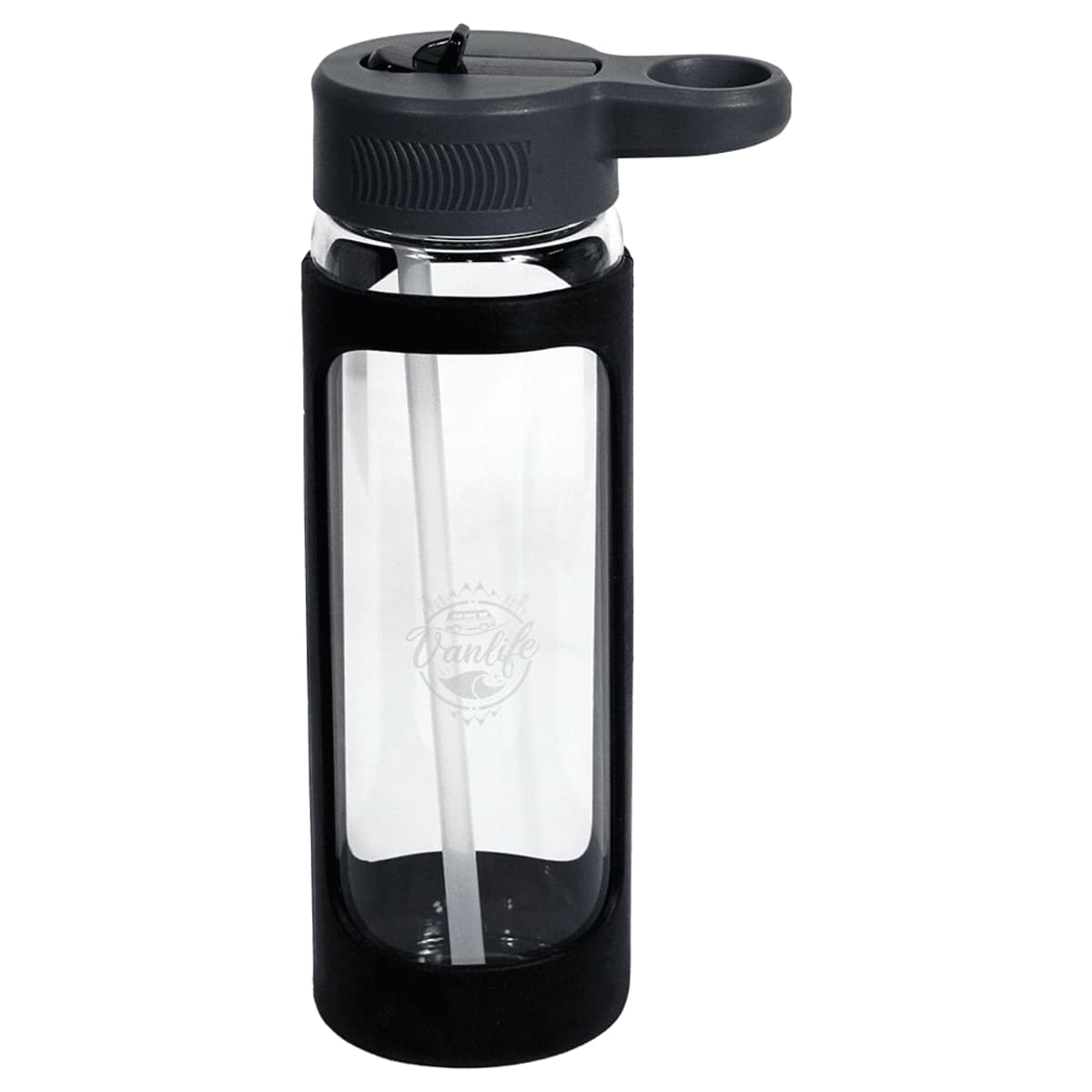Glass Bottle w/ Silicone Cover 600ml