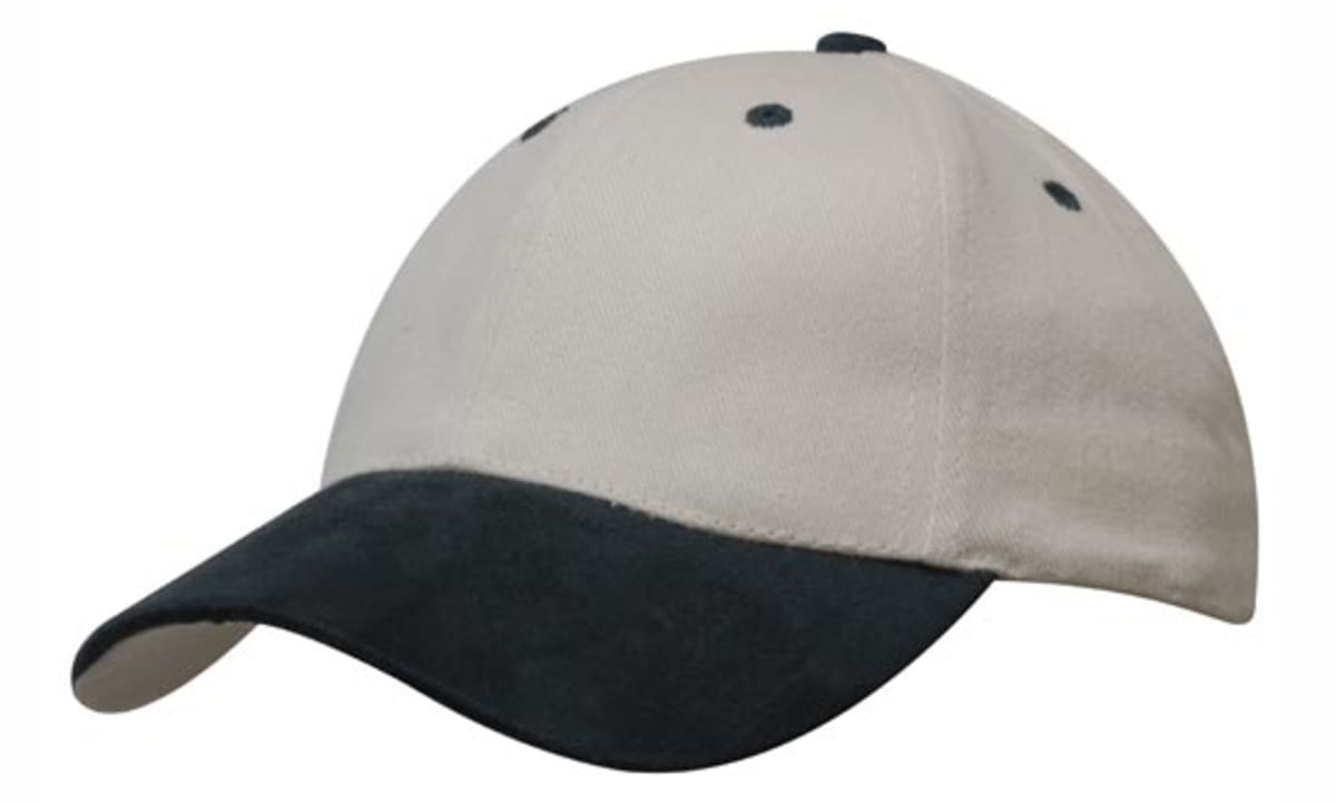 Brushed Heavy Cotton Cap with Suede Peak