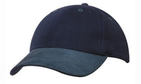 Brushed Heavy Cotton Cap with Suede Peak