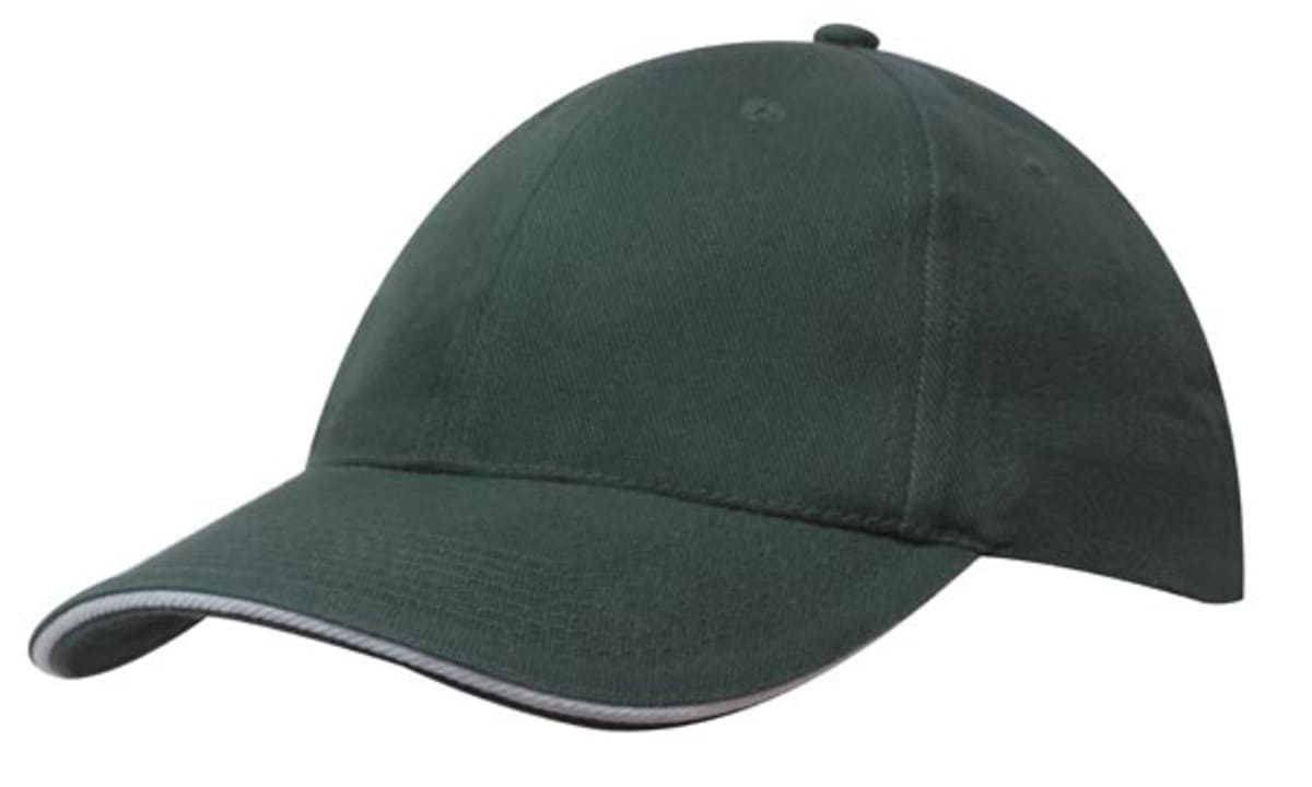 Brushed Heavy Cotton Cap with Sandwich Trim