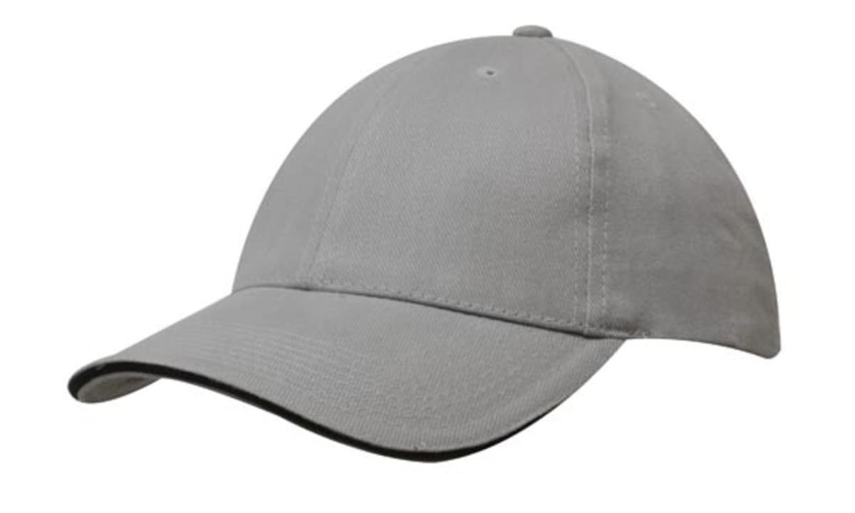 Brushed Heavy Cotton Cap with Sandwich Trim