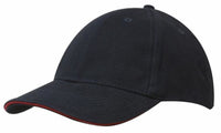 Brushed Heavy Cotton Cap with Sandwich Trim