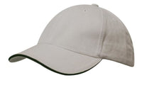 Brushed Heavy Cotton Cap with Sandwich Trim