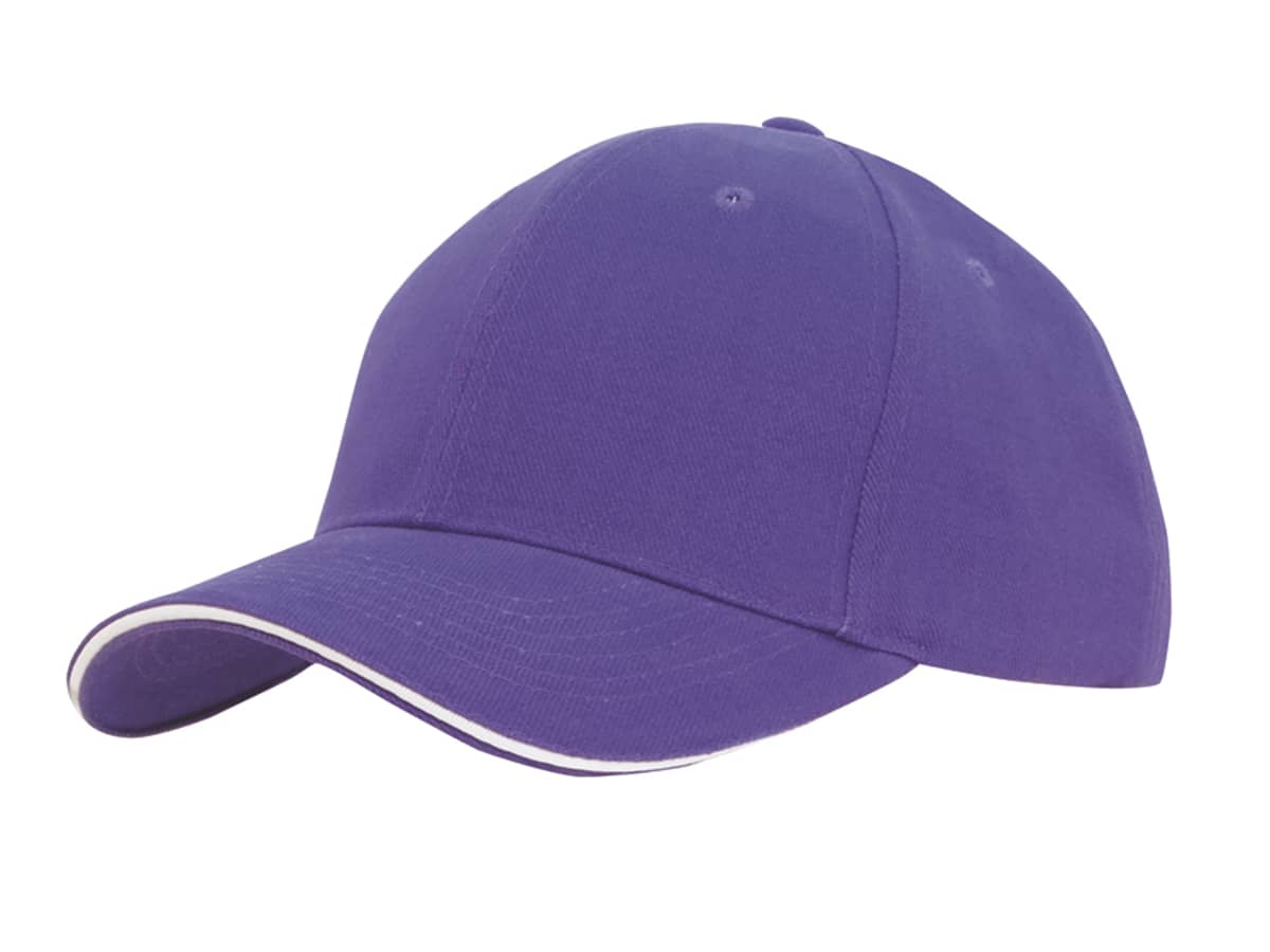 Brushed Heavy Cotton Cap with Sandwich Trim