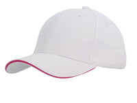 Brushed Heavy Cotton Cap with Sandwich Trim