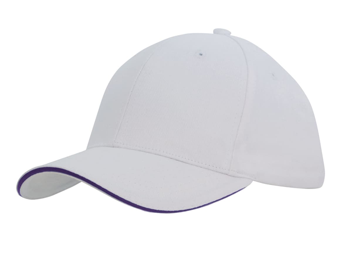 Brushed Heavy Cotton Cap with Sandwich Trim