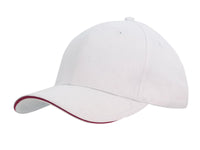 Brushed Heavy Cotton Cap with Sandwich Trim