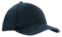 Brushed Heavy Cotton Cap with Double Sandwich