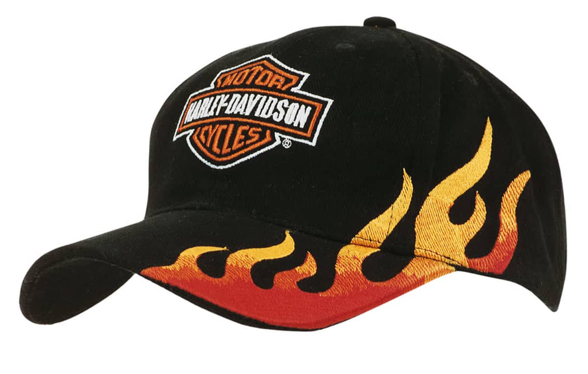 Brushed Heavy Cotton with Flame Embroidery
