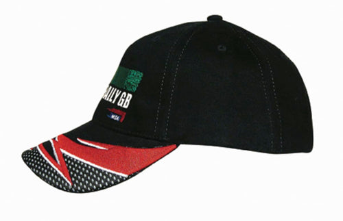 Brushed Heavy Cotton Cap with Mesh covered reflective trim