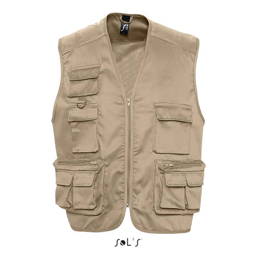 VEST men's Outdoors with 9 pockets polycotton WILD