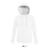 Hoodie Womens 50% cotton 50% polyester brushed fleece lining hidden zipo SOUL