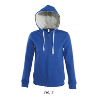 Hoodie Womens 50% cotton 50% polyester brushed fleece lining hidden zipo SOUL