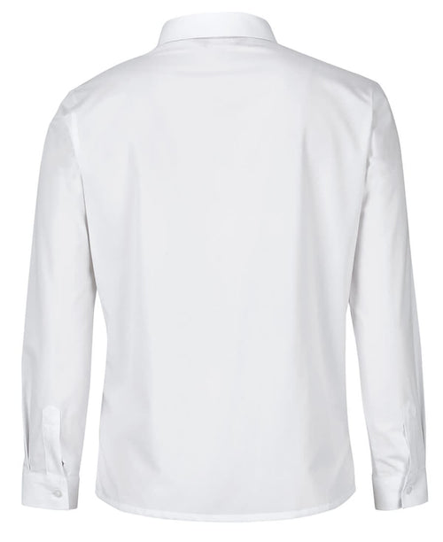 JB's Ladies L/S Double Layered Shirt White