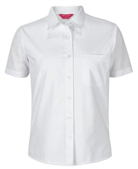 JB's Ladies S/S Double Layered Shirt White