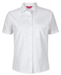 JB's Ladies S/S Double Layered Shirt White