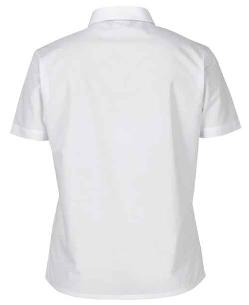 JB's Ladies S/S Double Layered Shirt White