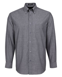 JB's L/S Fine Chambray Shirt Lt Blue