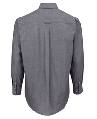 JB's L/S Fine Chambray Shirt Lt Blue