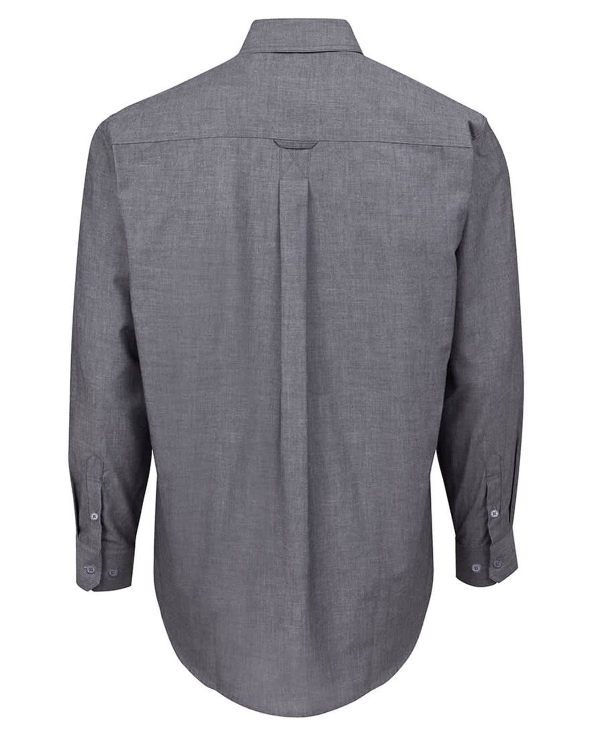 JB's L/S Fine Chambray Shirt Lt Blue
