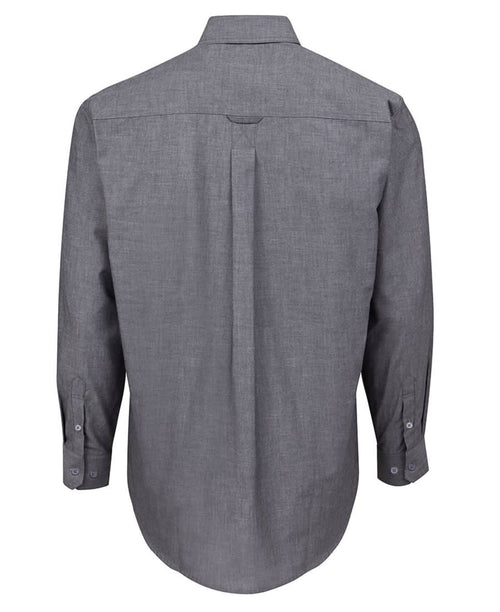JB's L/S Fine Chambray Shirt Lt Blue