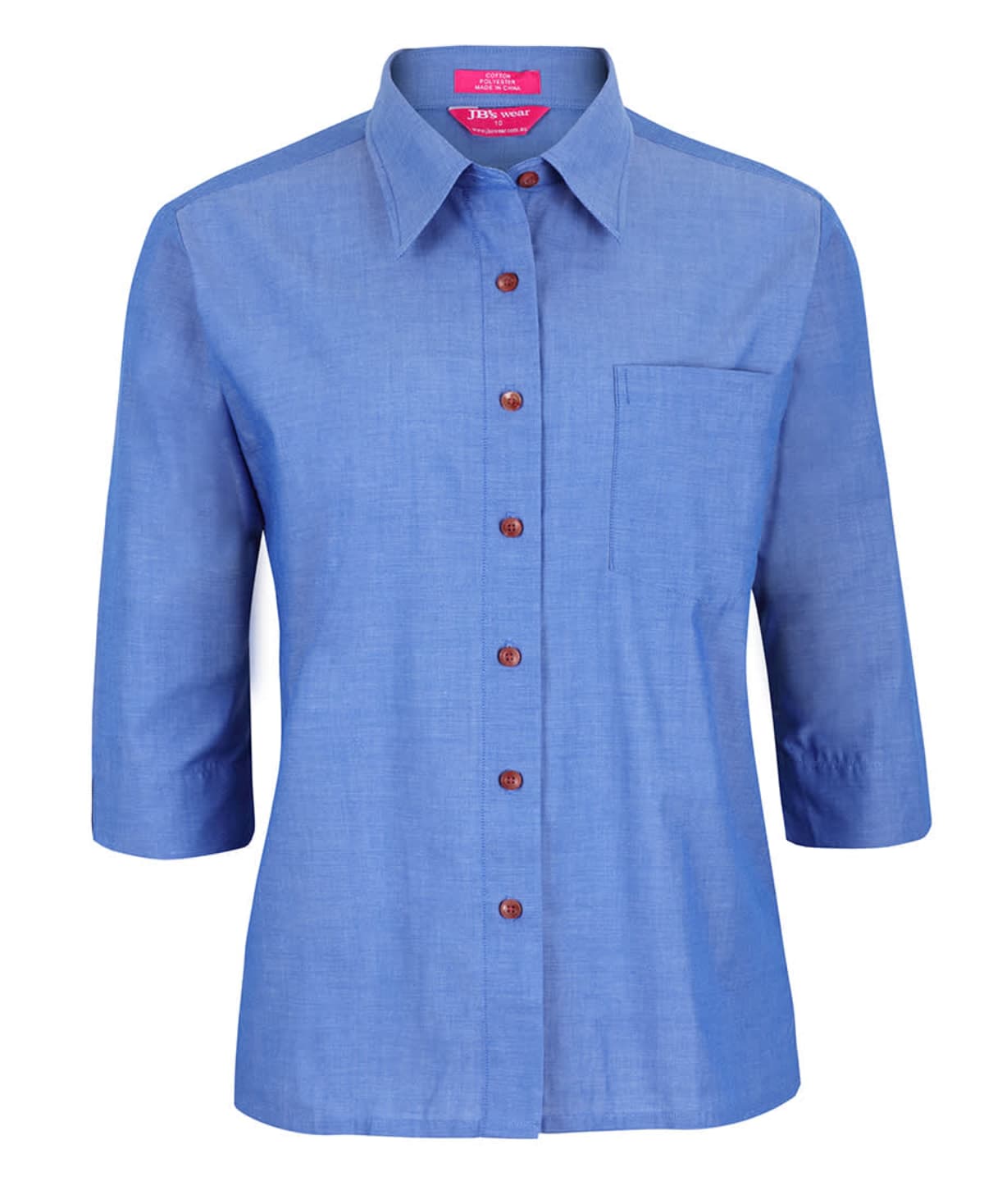 JB’s Ladies Original 3/4 Indigo Chambray Shirt