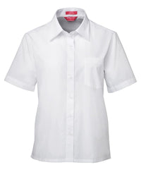 JB's Ladies S/S Original Poplin Shirt White