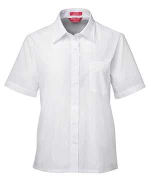 JB's Ladies S/S Original Poplin Shirt White