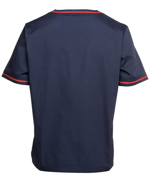 JB's Contrast Unisex Scrubs Top Navy/