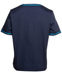 JB's Contrast Unisex Scrubs Top Navy/