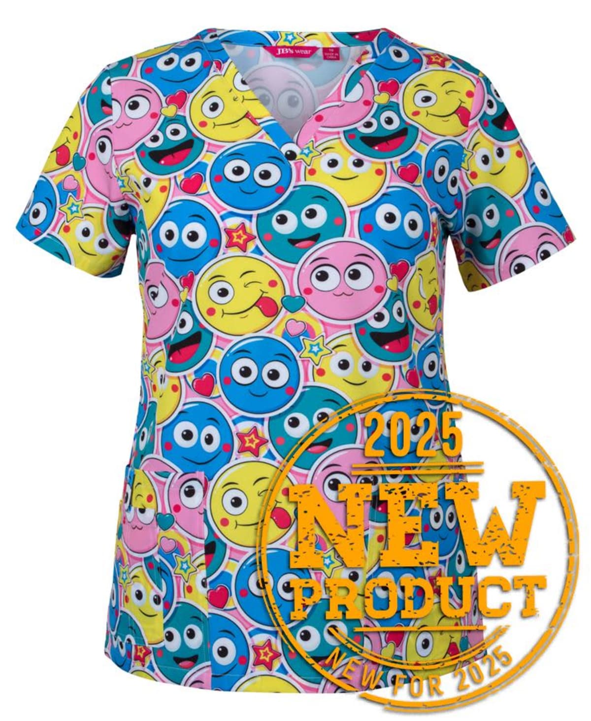 JB's Ladies Scrub Top Printed