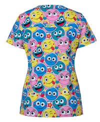 JB's Ladies Scrub Top Printed
