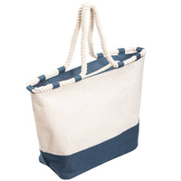 Zippered Laminated Canvas Tote Bag