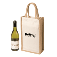 Two Bottle Canvas Wine Carrier 8L