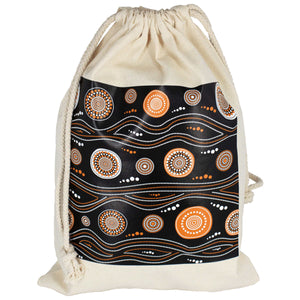 Maxi 100% Cotton Drawstring Bag