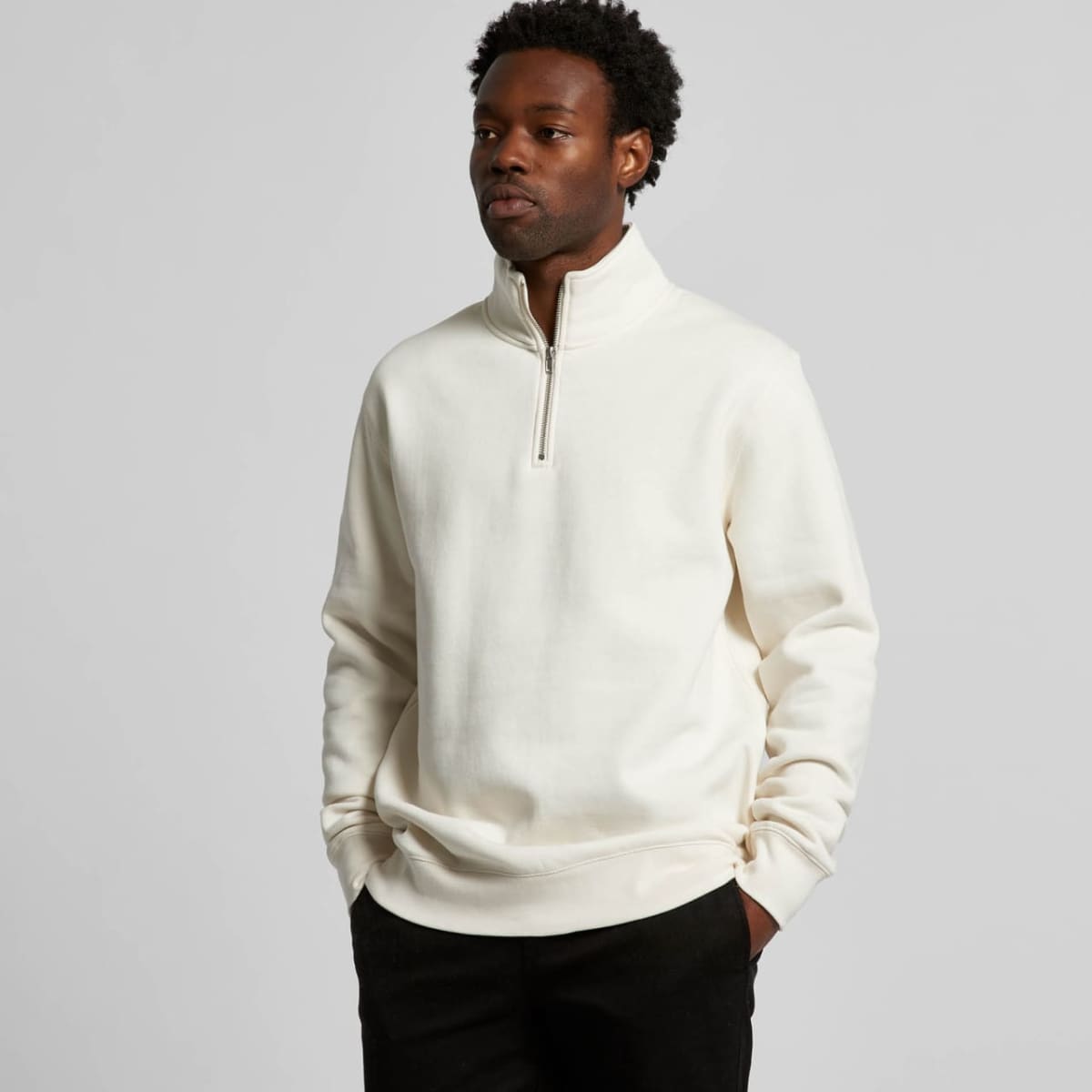 Stencil Half Zip Crew