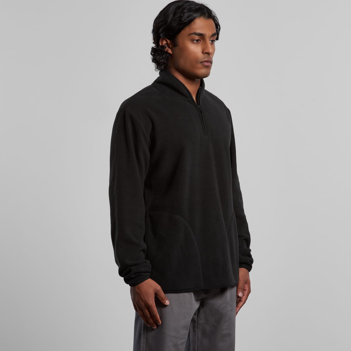 Mens Microfleece Half Zip Crew