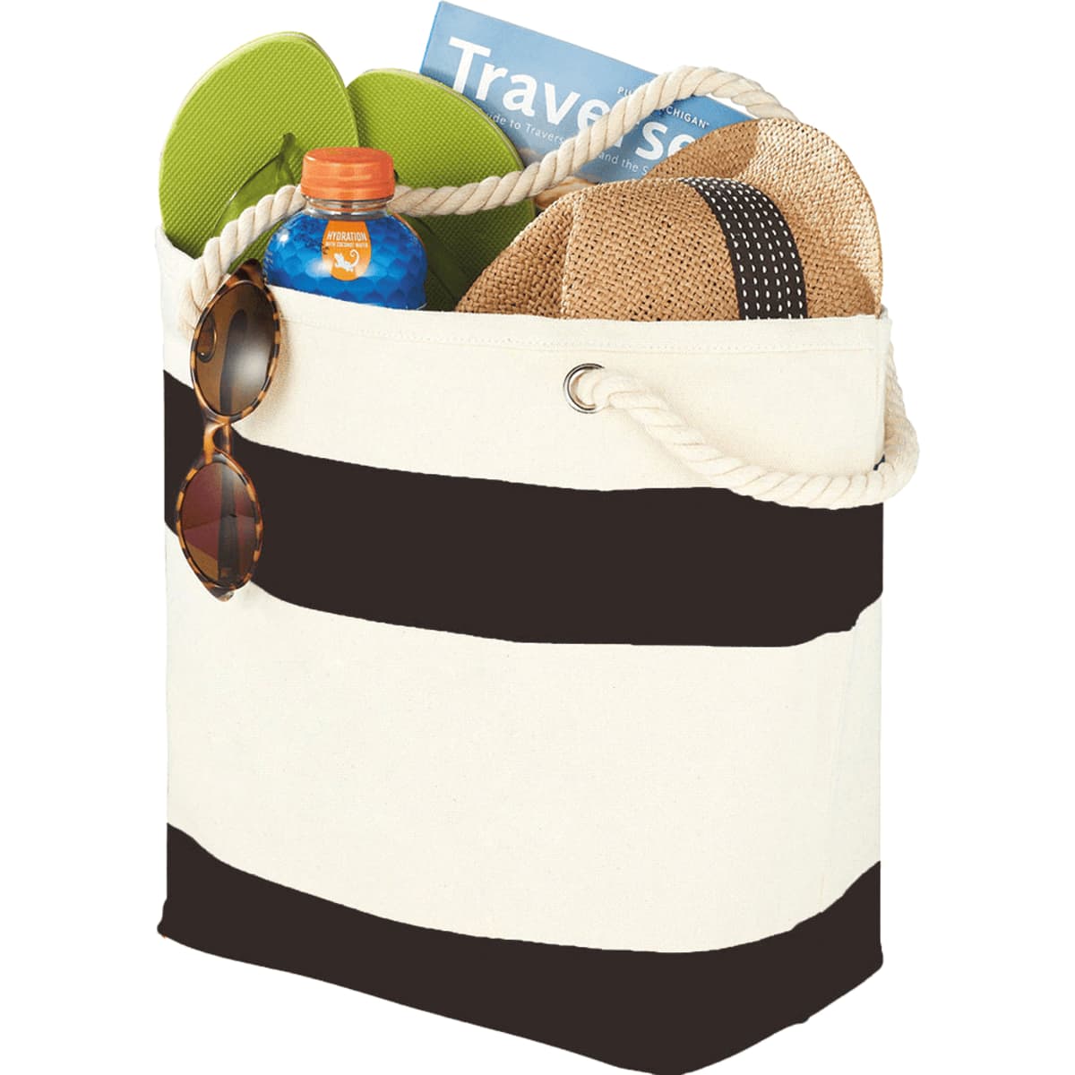 Capri Stripes Cotton Tote