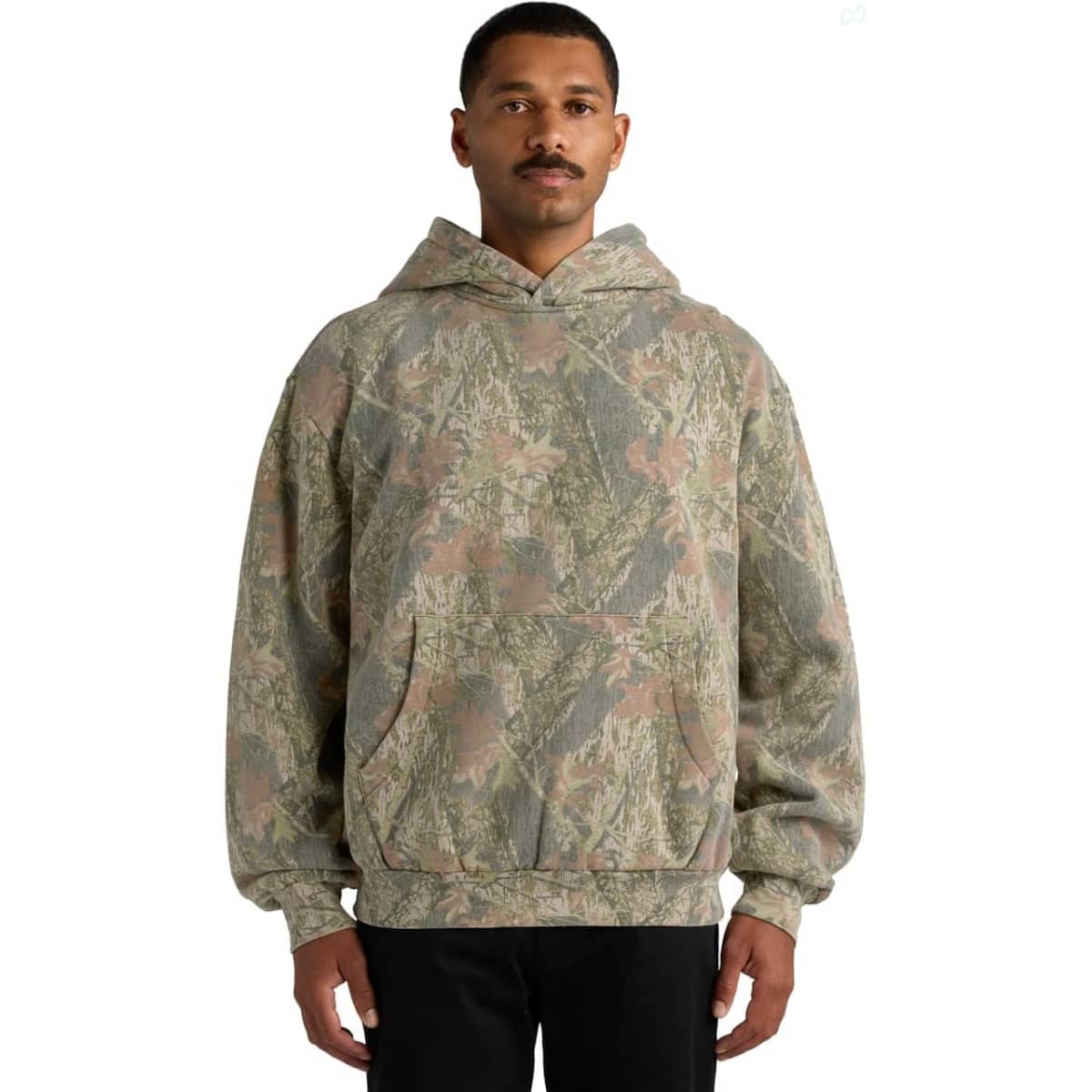 Box Faded Camo Hood