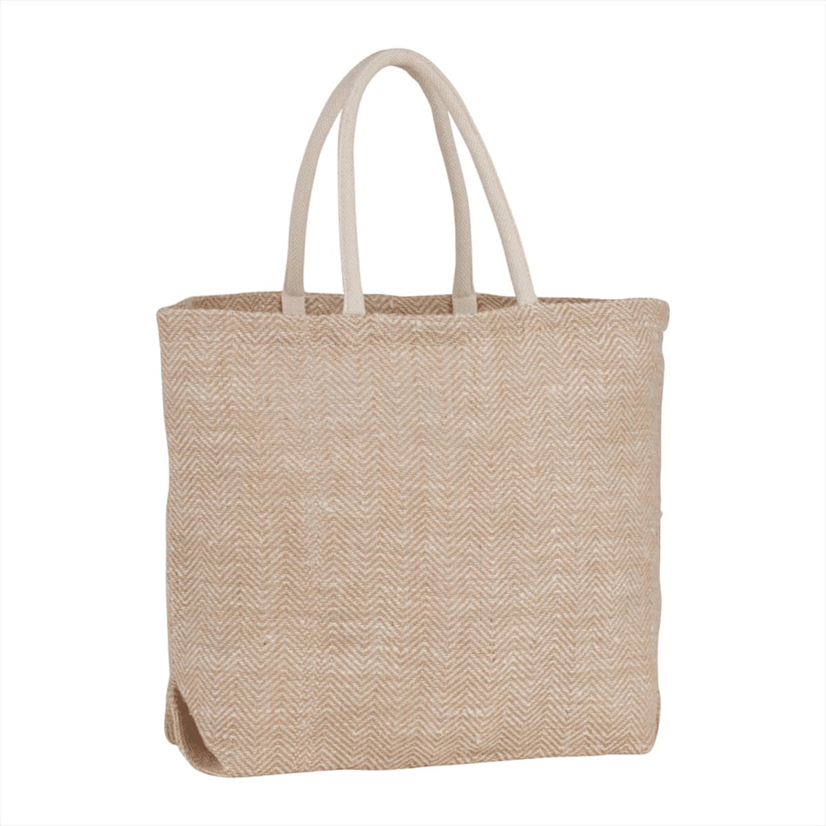 Herringbone Jute Tote