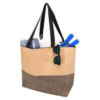 Paper Straw Large Zipped Tote - 21L