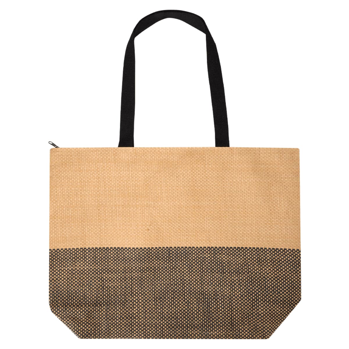 Paper Straw Large Zipped Tote - 21L