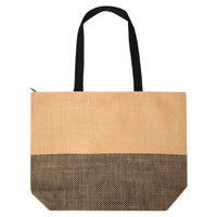 Paper Straw Large Zipped Tote - 21L
