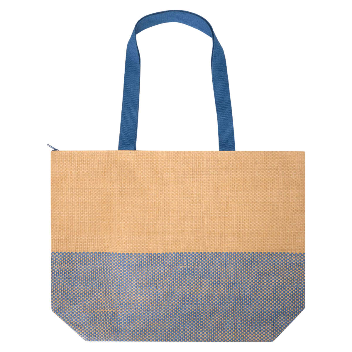 Paper Straw Large Zipped Tote - 21L