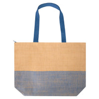 Paper Straw Large Zipped Tote - 21L