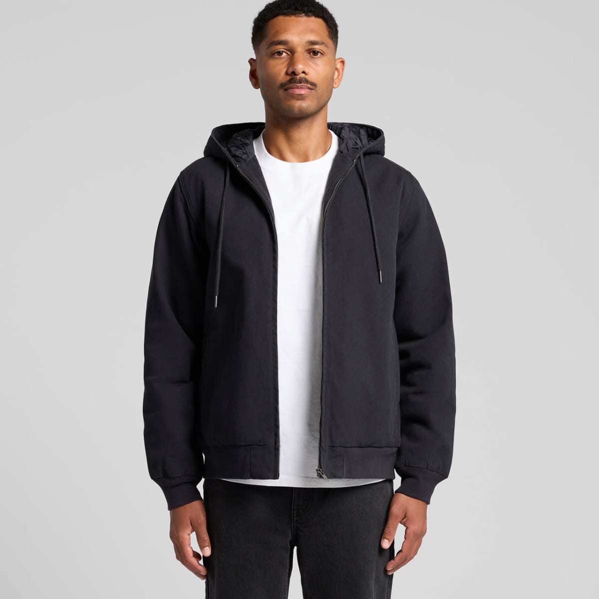 Canvas Bomber Hood Jacket