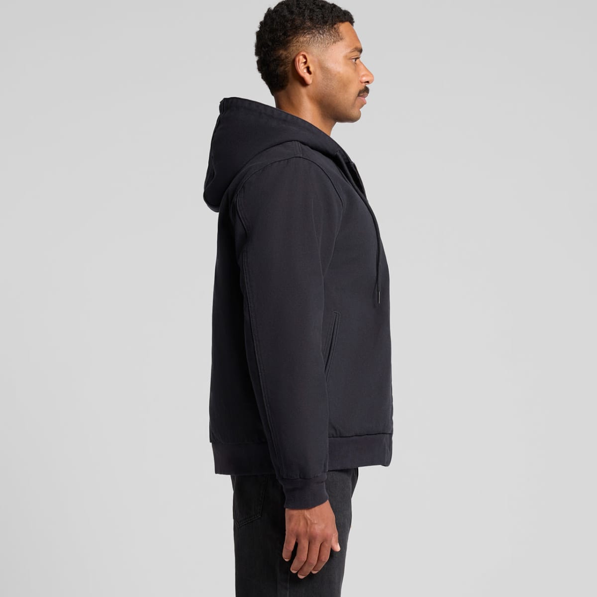 Canvas Bomber Hood Jacket