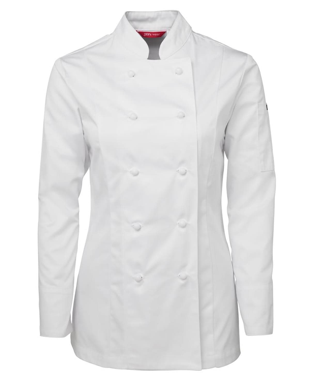 JB's LADIES L/S CHEF'S JACKET WHITE-